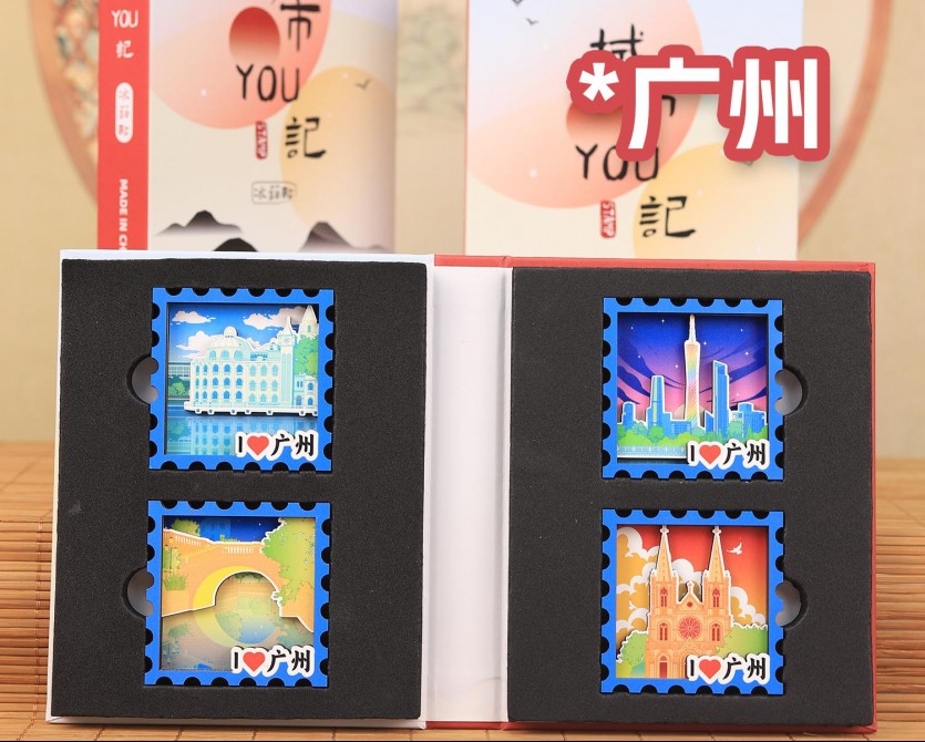 冰箱貼 城市郵記